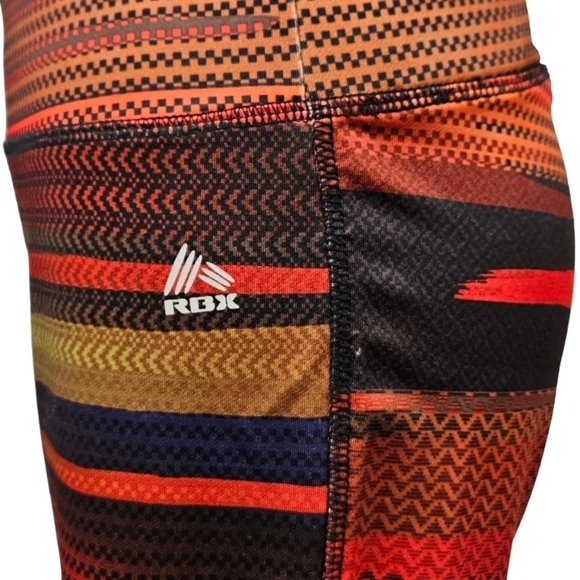 RBX Colorful‎ Activewear Capri Pants Size Medium Women's B48 - Picture 5 of 8